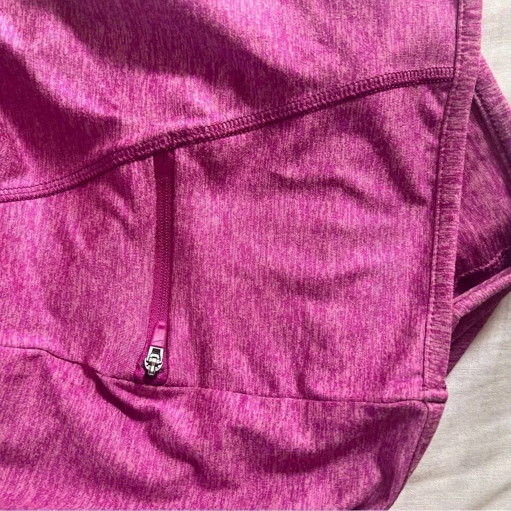 Nike Half Zip Heathered Pink Running Long Sleeve Tee Small NEW MSRP $70